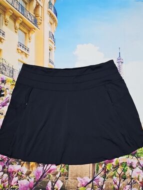 Ibkul Black Golf Athleisure Tennis Skort Size XL